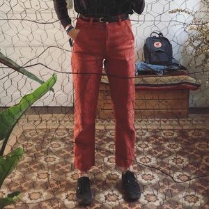 Everlane Straight Leg Crop in Rust